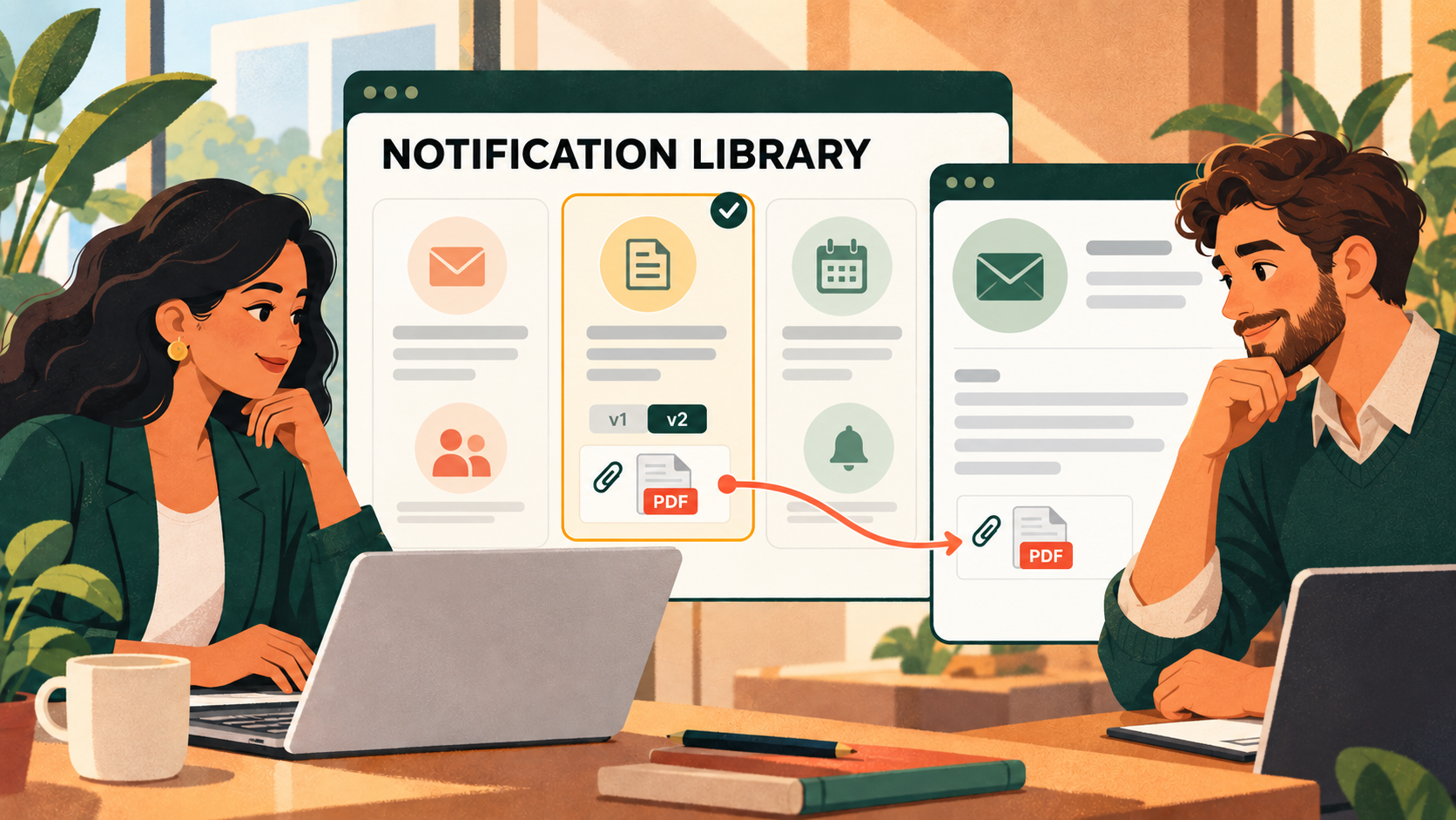 Oracle Recruiting 26D: One Library for Candidate Notifications, and Attachments That Travel with Them